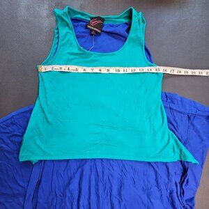 Carson Kressley Blue 2 Tone Dress